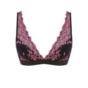 Wacoal NWT Embrace Lace Wire Free Bra Black/Berry Size 32